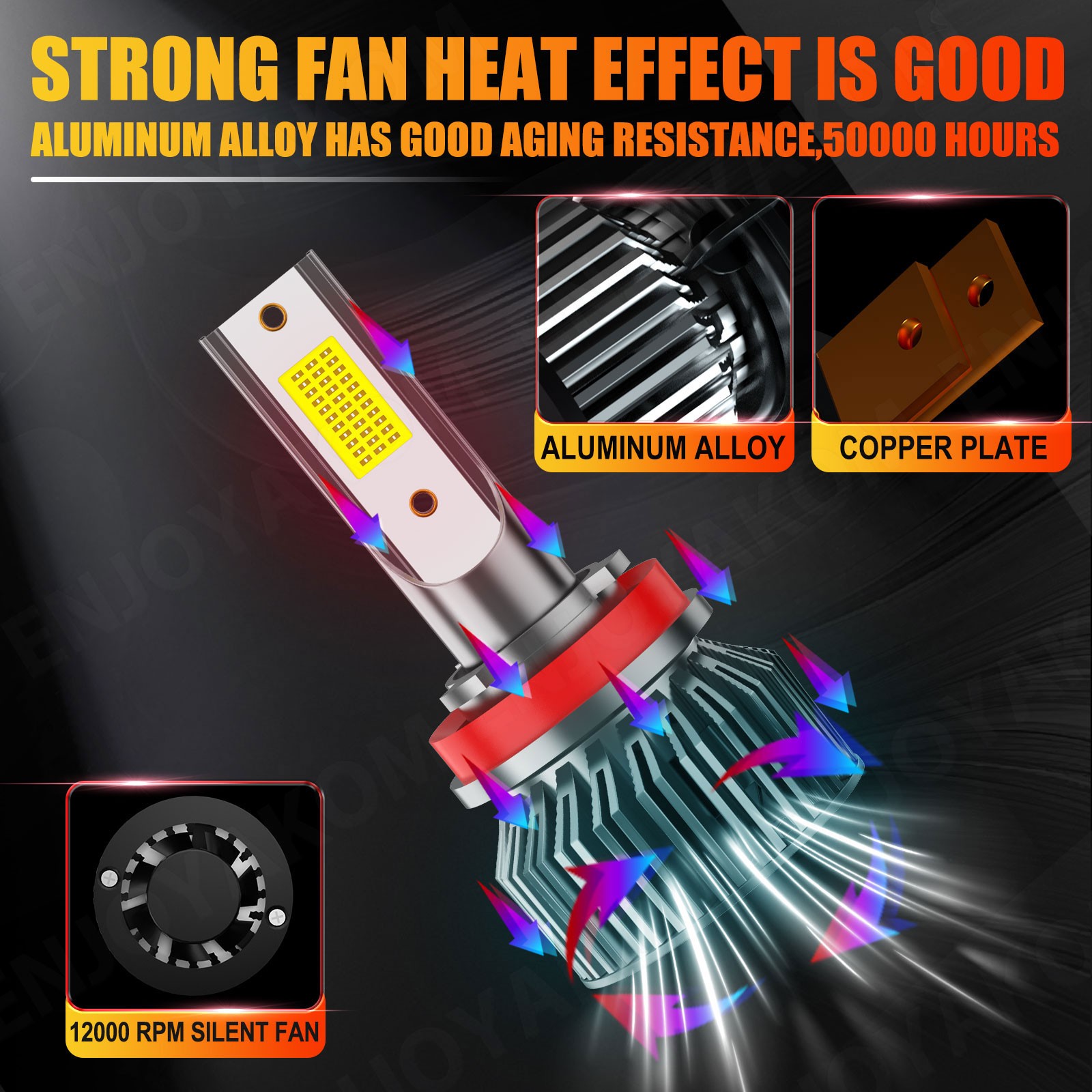 4x 9005 H11 LED Headlight Kit Bulbs High Low Beam Combo For Scion XB 2008-2015