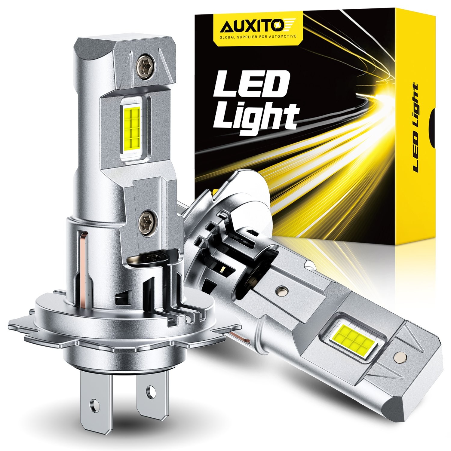 AUXITO H7 LED Headlight Bulb Kit High Low Beam 6500K Super White 30000LM 2-20X
