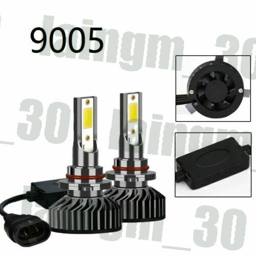 F2 mini H11 9005 LED Headlight+5202 Fog Light for GMC Sierra 1500 6000K 07-2013