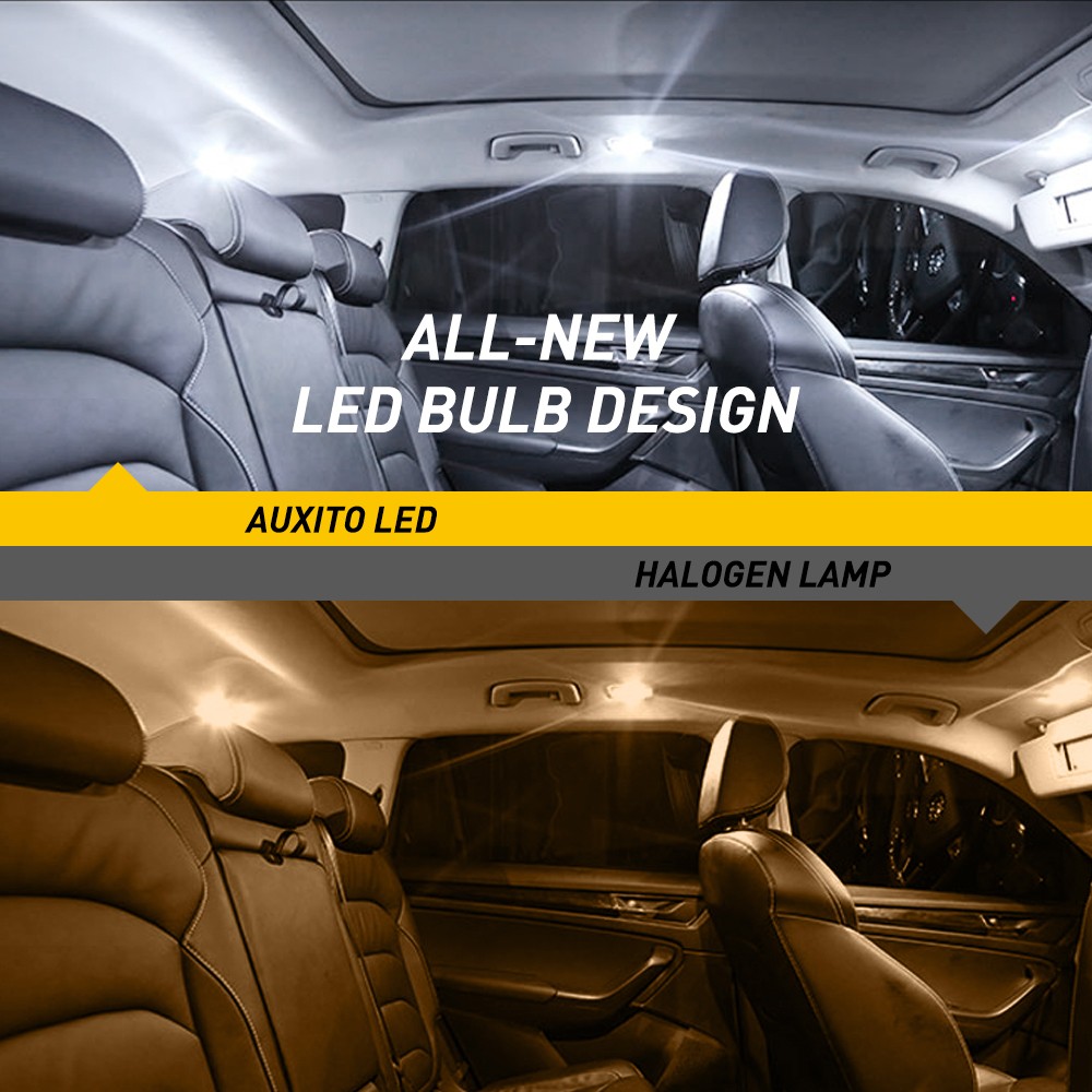 10-100 T10 194 168 W5W LED License Plate Interior Light Bulb 6000K White 5630SMD
