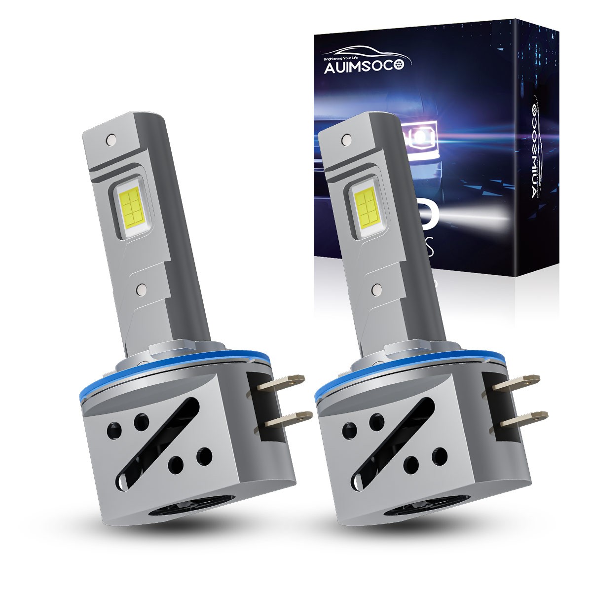 Cold White H11B LED Headlight Bulbs Low Beam For Hyundai Genesis Coupe 2010-2012