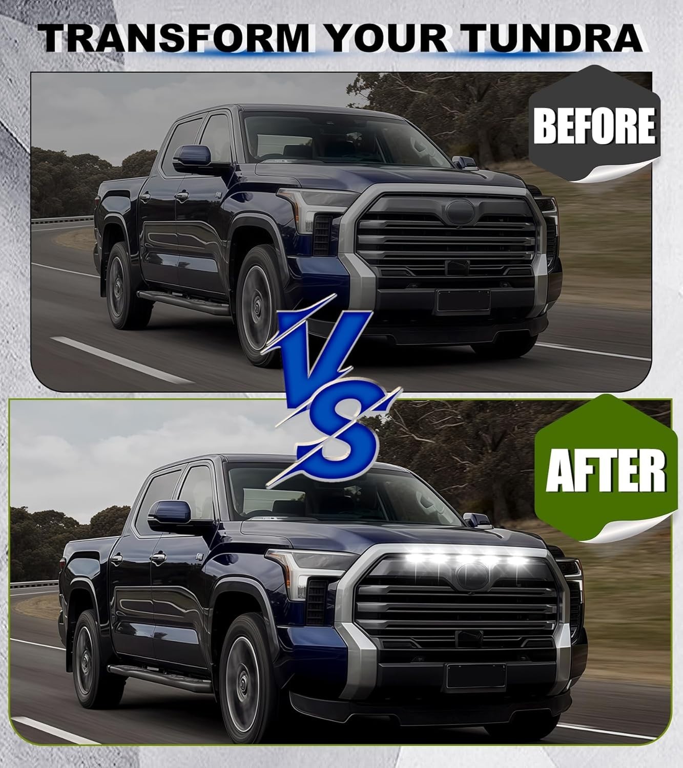 Direct-Snap LED Grill Lights for 2022-2026 Toyota Tundra 3rd Gen Accessories