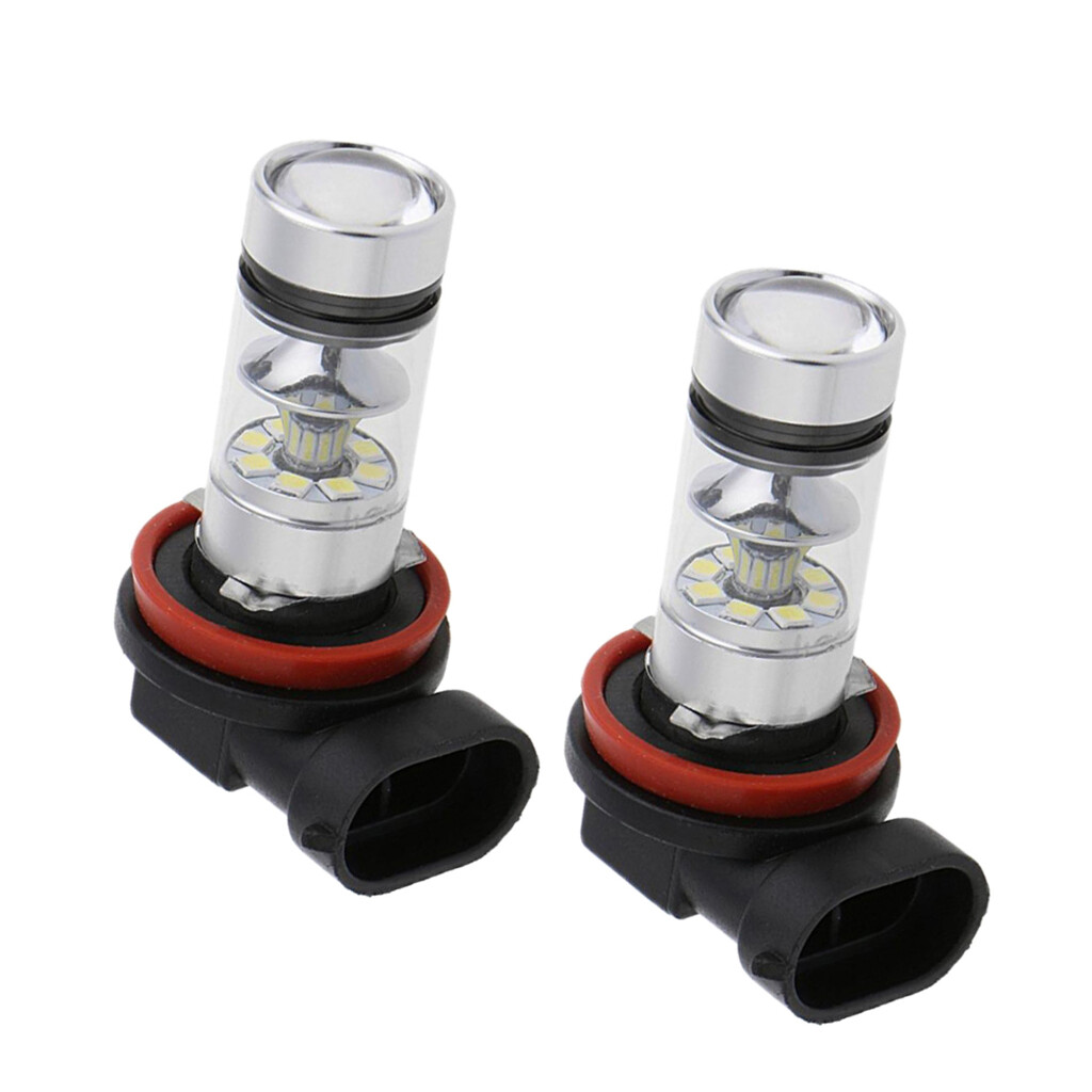 2xH11 H8 LED Bulbs 6000K 100W White Super Bright Fog Light DRL Light High Power