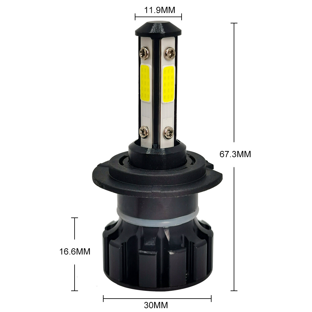 For Ford Fusion 2006-2016 6000K LED Headlights High Low Beam Bulbs H7+H11 Combo