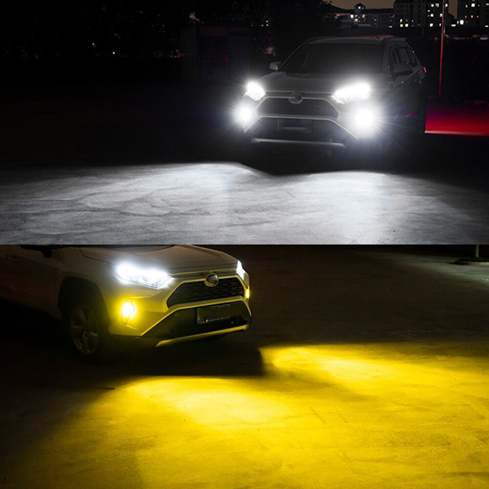 9145 H10 LED Fog Driving Light Bulbs Switchback For Chevy Corvette C6 2005-2013