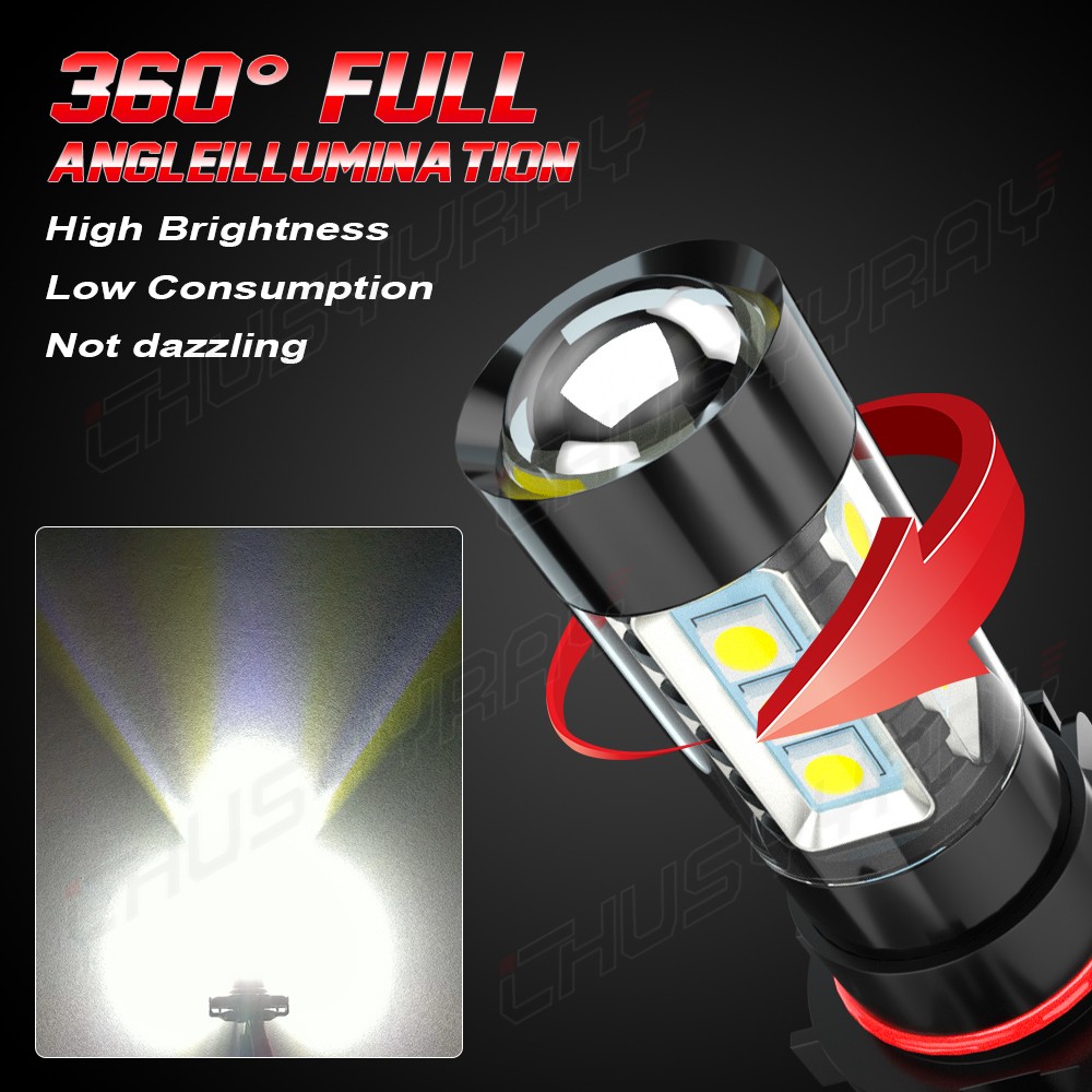 Fit Chevrolet Chevy Camaro 2010 2011 2012 2013 – 2pcs 6000K LED Fog Light Bulbs