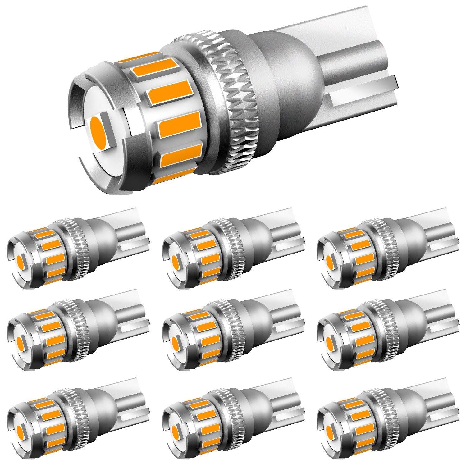 Amber/Yellow 194 192 2825 T10 LED Side Light Marker Bulb Canbus ErrorFree 1/2set