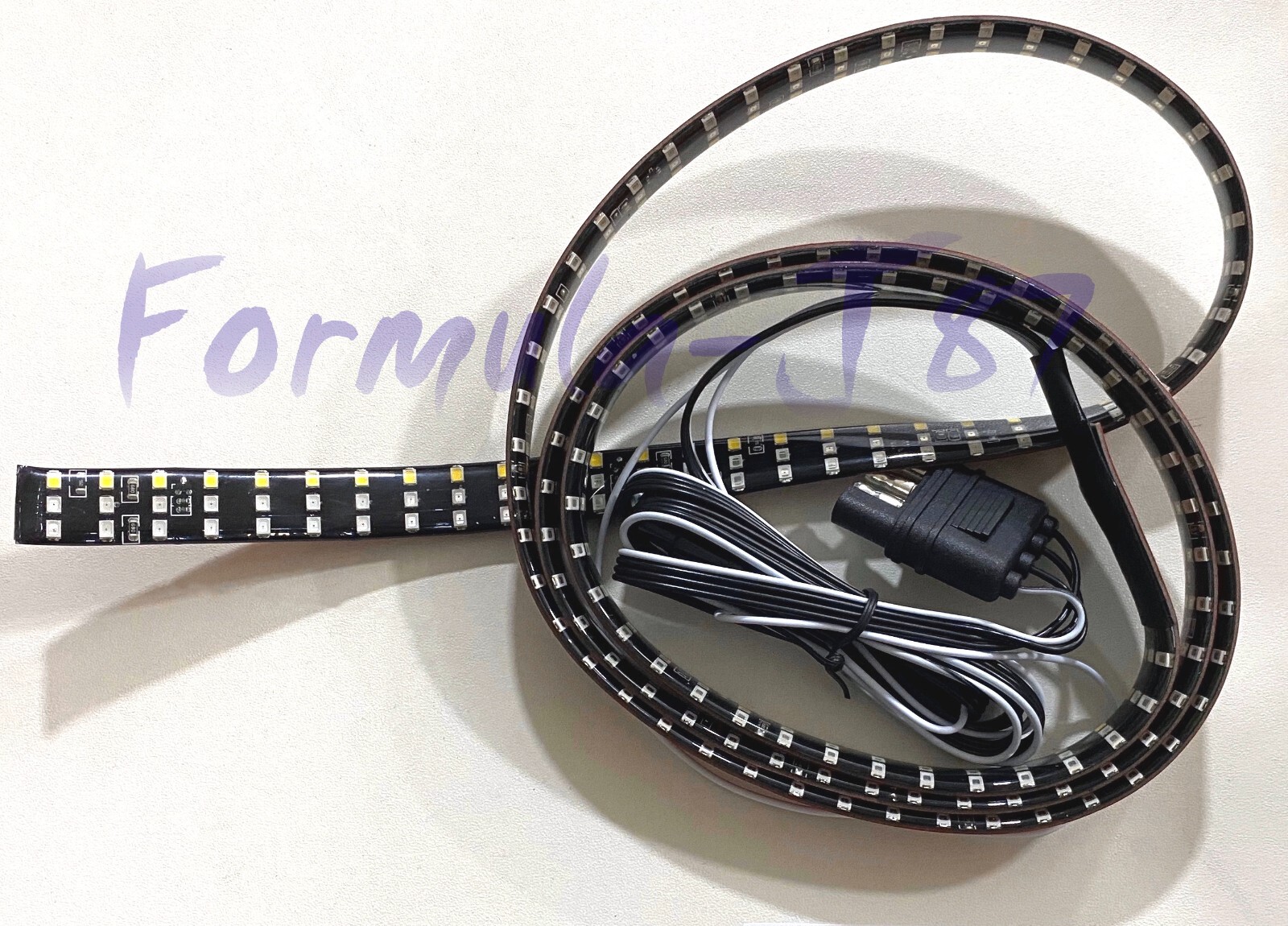 LED Strip Orange 3 Row Tailgate Light D Truck Turn Signal Bed Brake Stop Backup