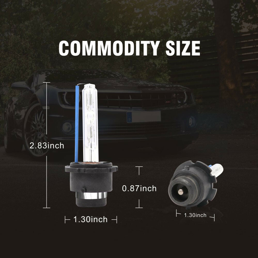 8000K Ice Blue D2S D2R D2C HID Xenon Bulbs Factory OEM Replacement Headlight Kit