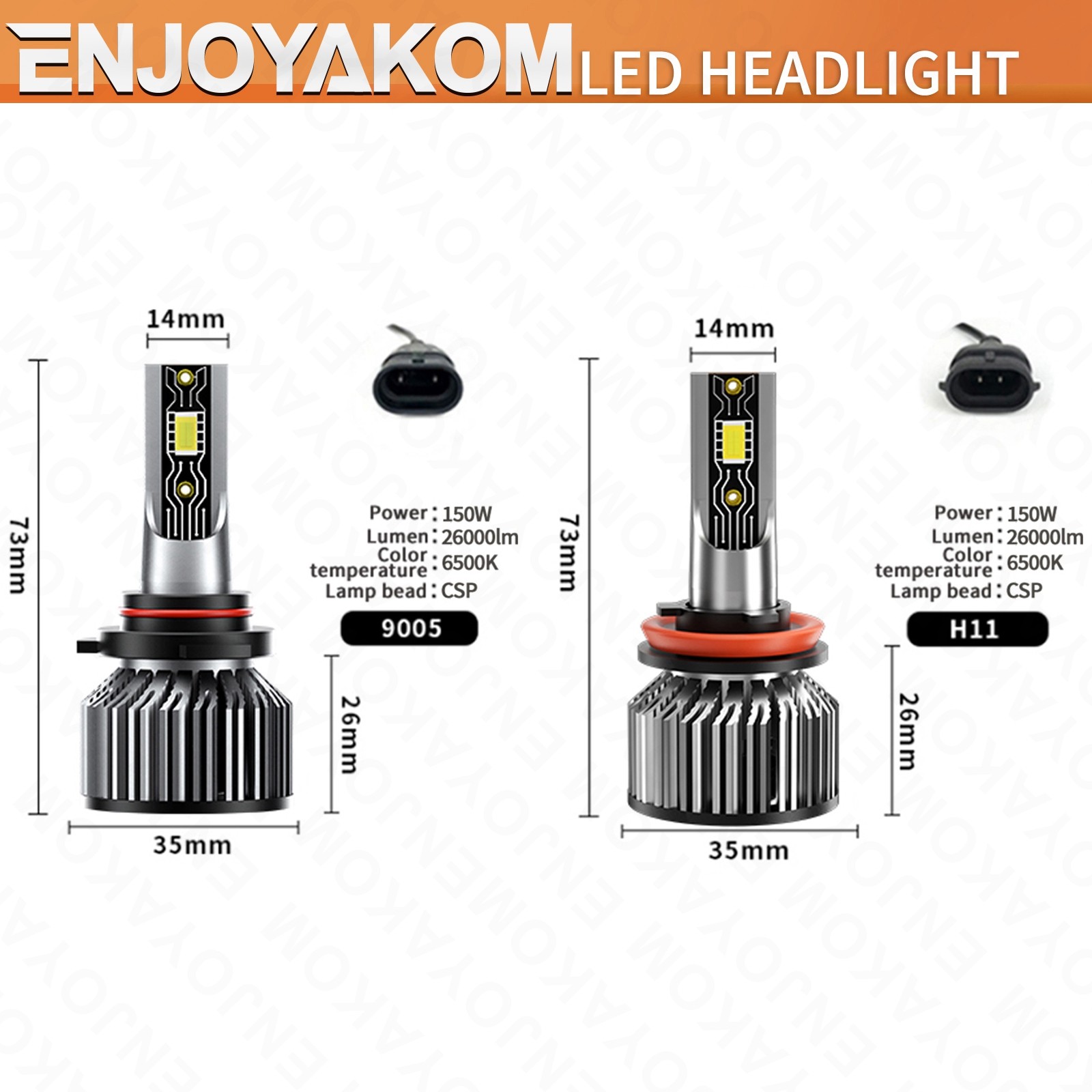Front LED Headlights Bulbs High Low Beam For Chevy Silverado 2500 HD 2007-21