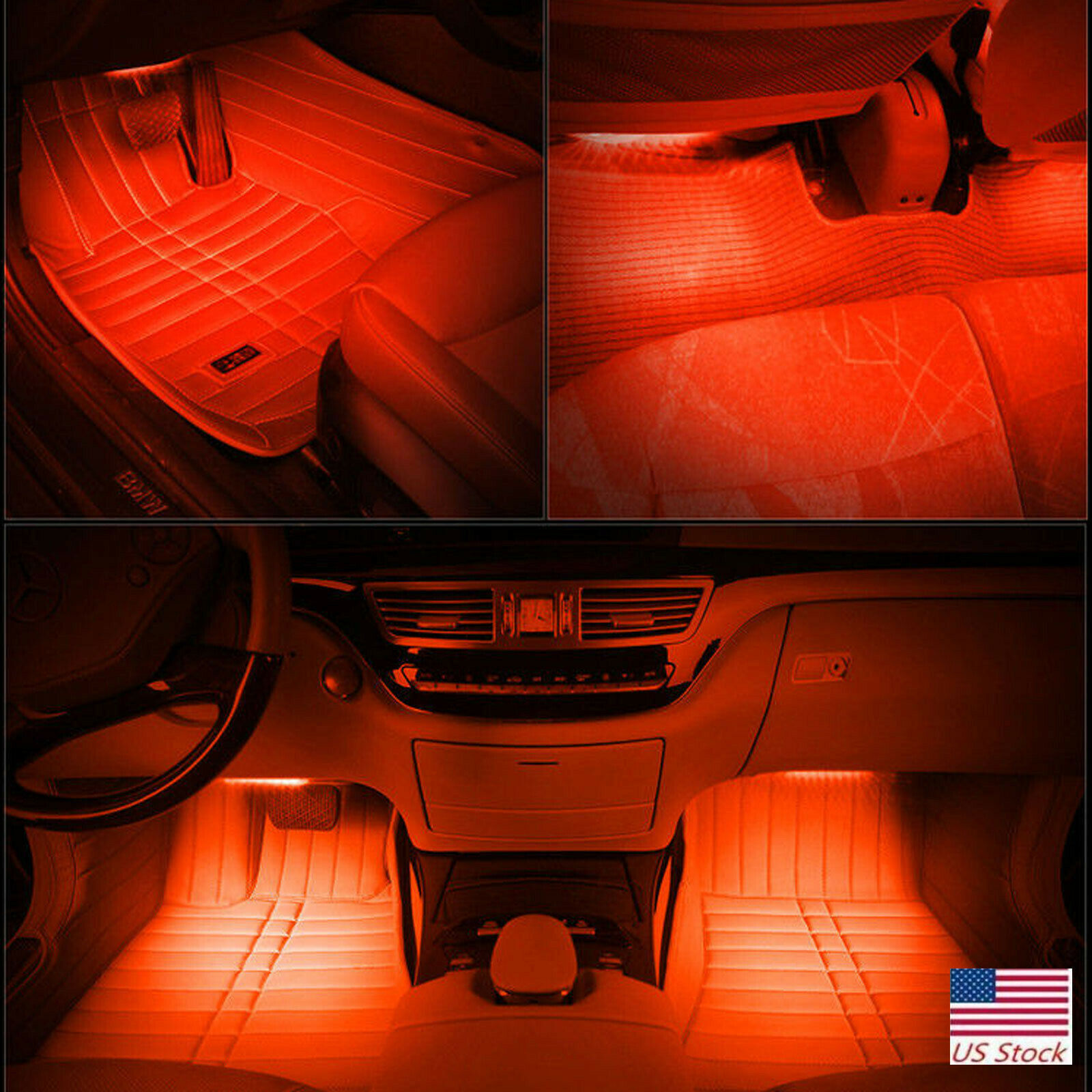 36 LED Car Charge Interior Accessories Floor Decorative Atmosphere Lamp Light x