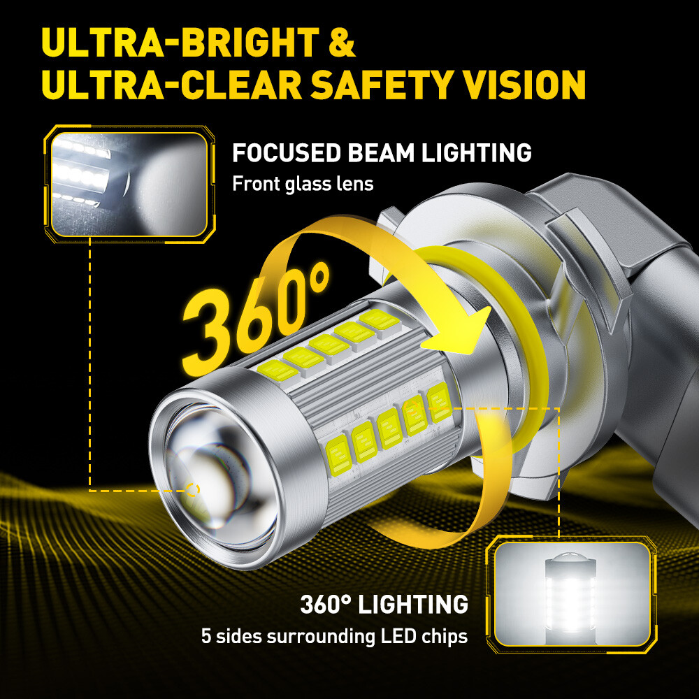 AUXITO 9006 LED Headlight Bulb Conversion Kit Low Beam White Super Bright 6G27