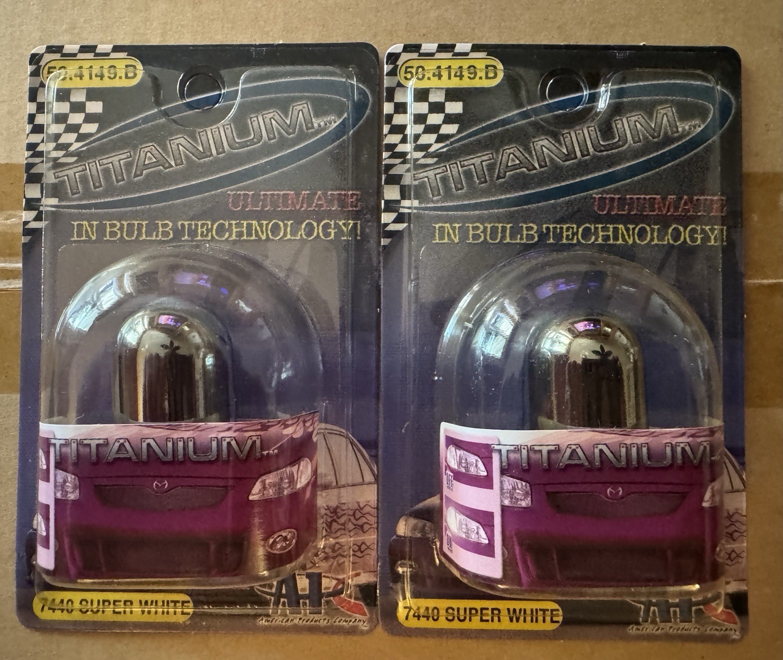 Case of 50 APC 7440 Super White Headlight Bulbs 50.4149.B Brand New