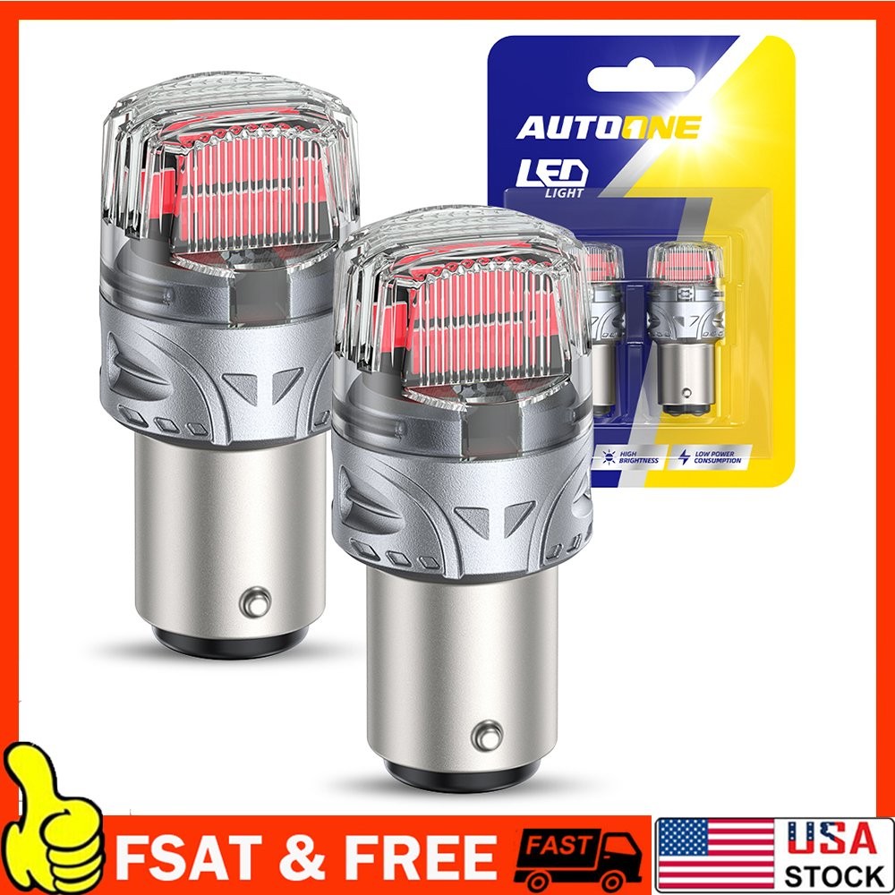 LED Brake Stop Tail Park Light Bulb 1157 2057 BAY15D Red Bright Canbus 1-10Set