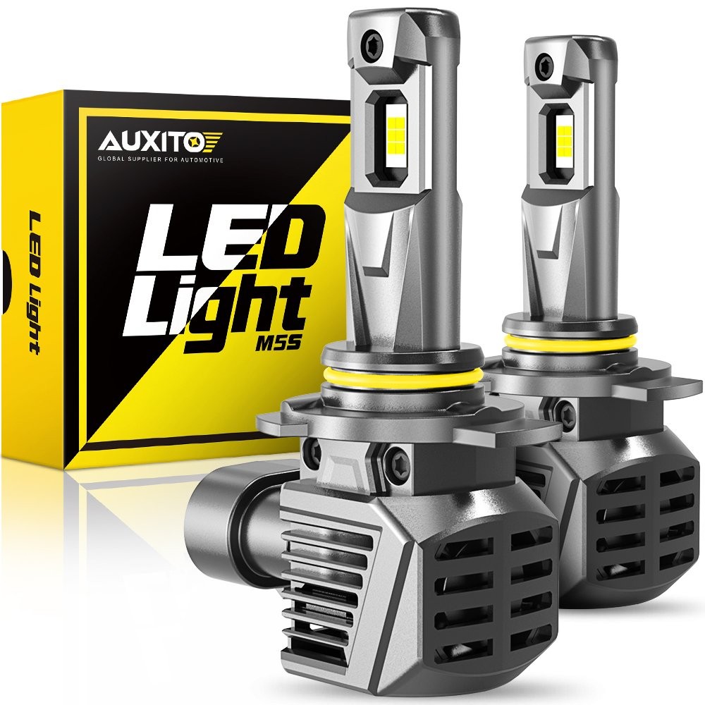 AUXITO 44000LM White 9012 LED Headlight Hi/Lo Beam 6 Brighter 120W CANBUS A