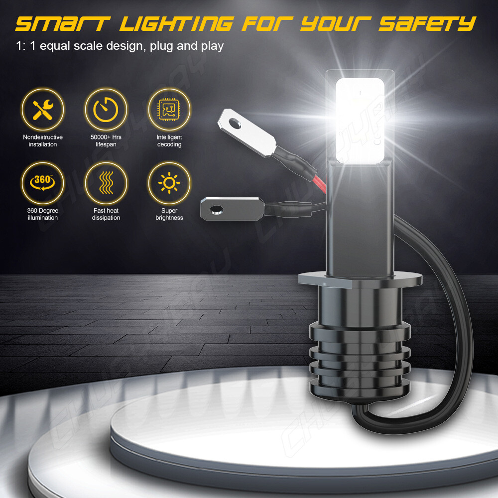 For Ford Focus 2012-2018 3570 CSP LED Headlight H1 Bulbs Kit High Beam White