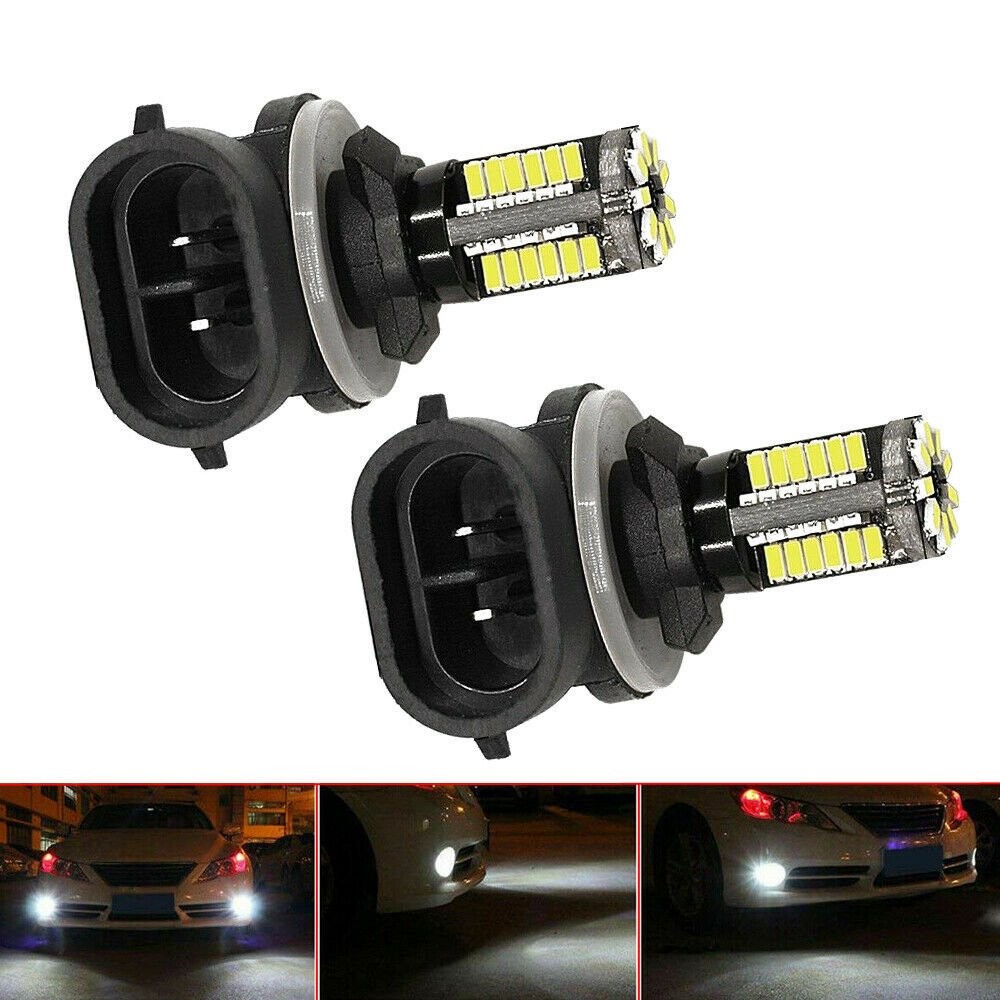 2x 881 LED 12V Car/Tractor/Golf Cart Fog Light Bright Bulbs 862/886/889/894/896