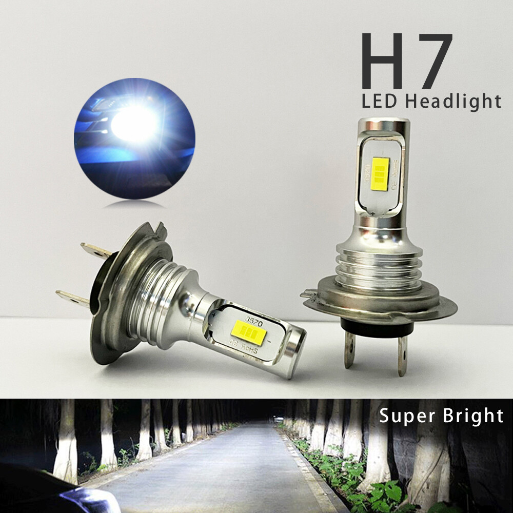 H7 Canbus LED Headlight Bulb High Low Beam Fog Light 100W 10000LM Bright 2pcs