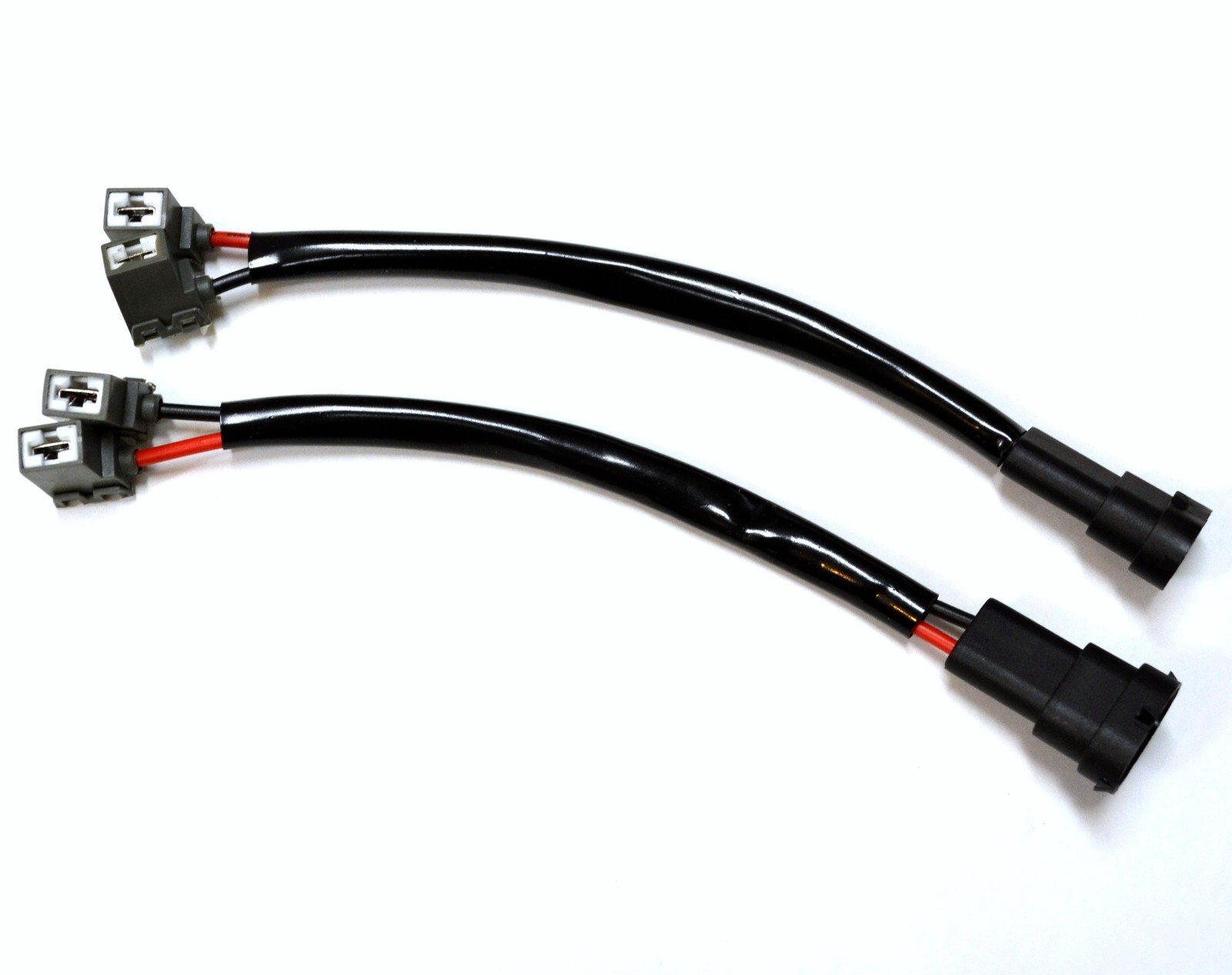 Conversion Wire H11 to H1 Two Harness Head Light High Beam Adapter Socket Plug