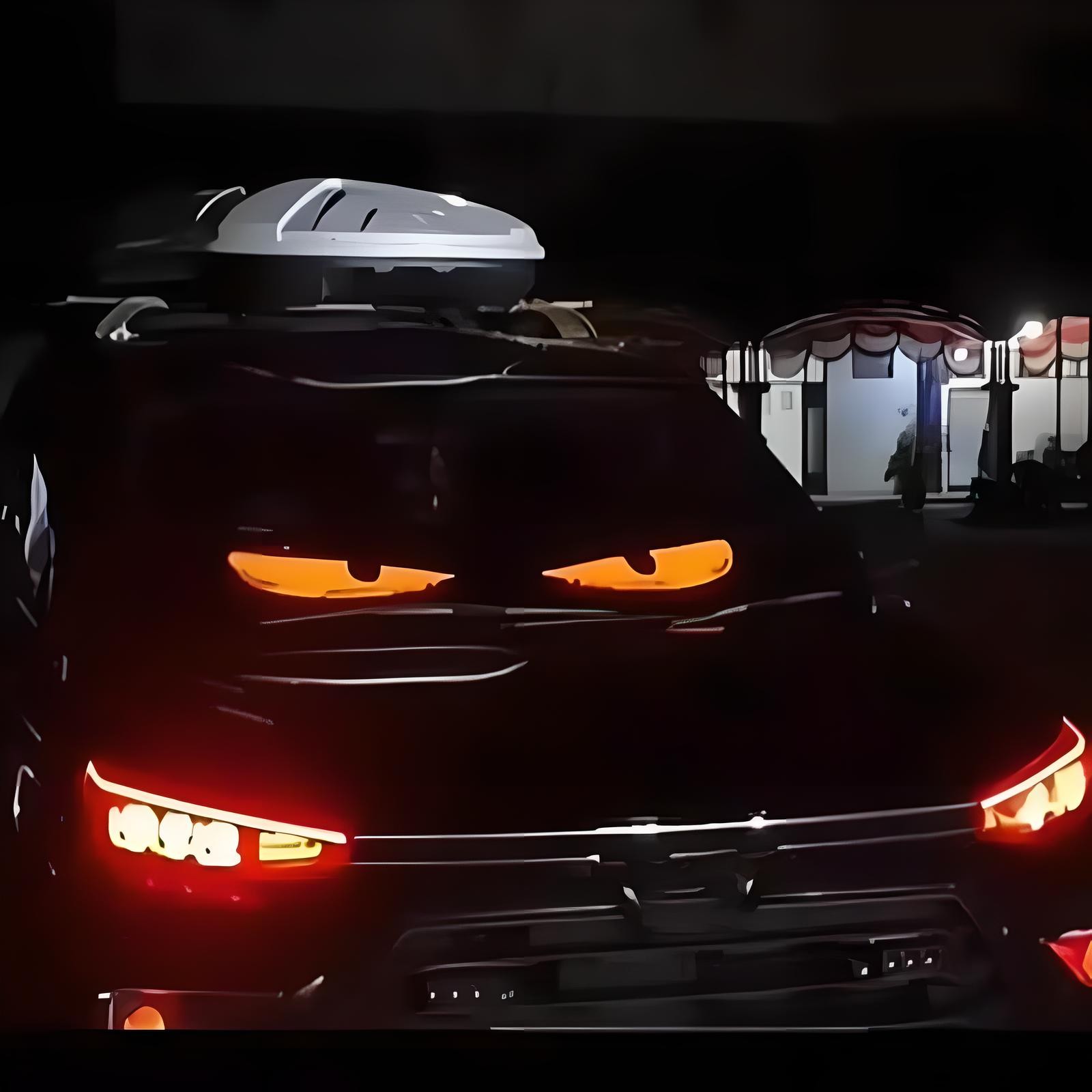 2Pcs 24″Truck Windshield Devil Eyes Light Soft Screen Cars Remote Smart Eye Lamp