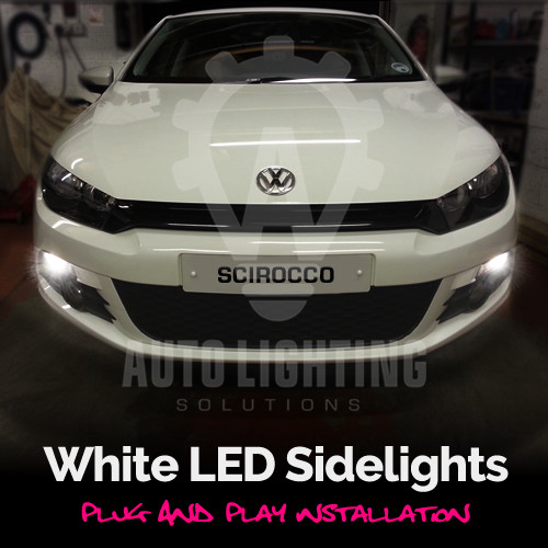 For VW Scirocco Xenon White LED Sidelight Light Bulbs Error Free Canbus *SALE*