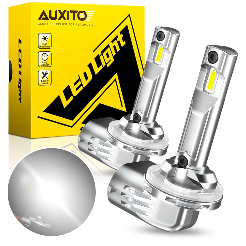 2pcs AUXITO White H27W/2 (881) LED Fog Daytime Running Light Bulbs High Power%