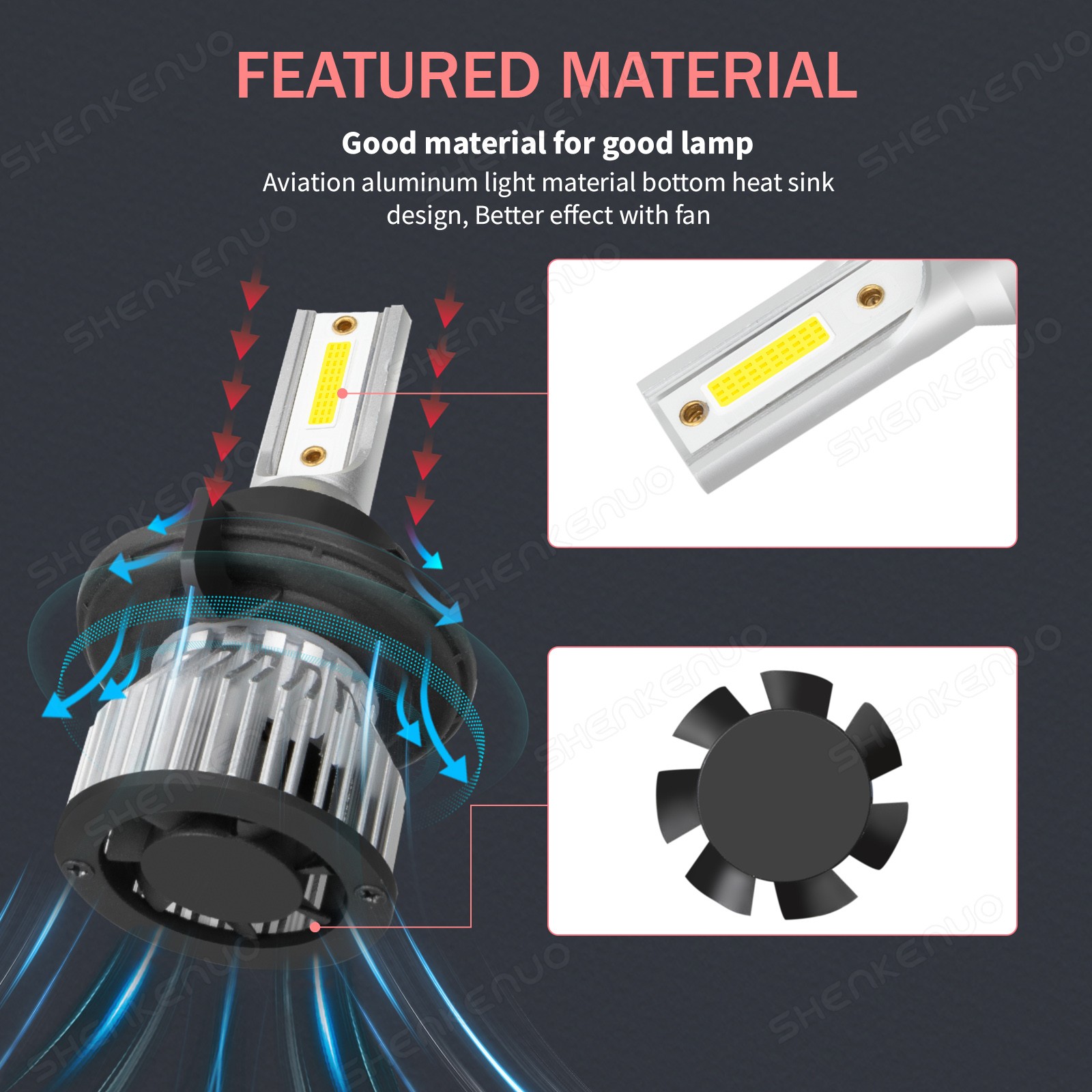 For Chevy Spark LT 2017-2020 4X LED Headlights Kit Hi/Lo Beam Fog light 6000K