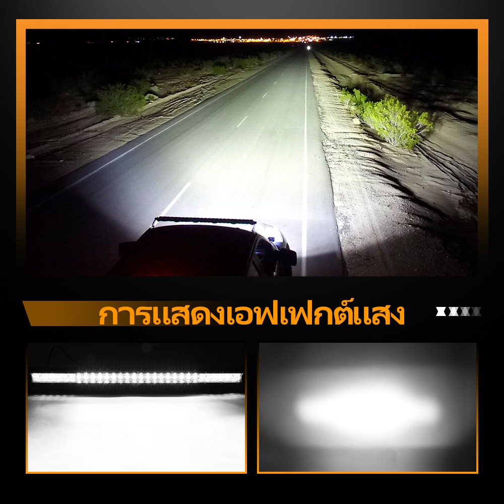 15/20/24/28/33/48″ Led Light Bar Dual Row Spot Flood Offroad Truck Driving FOG