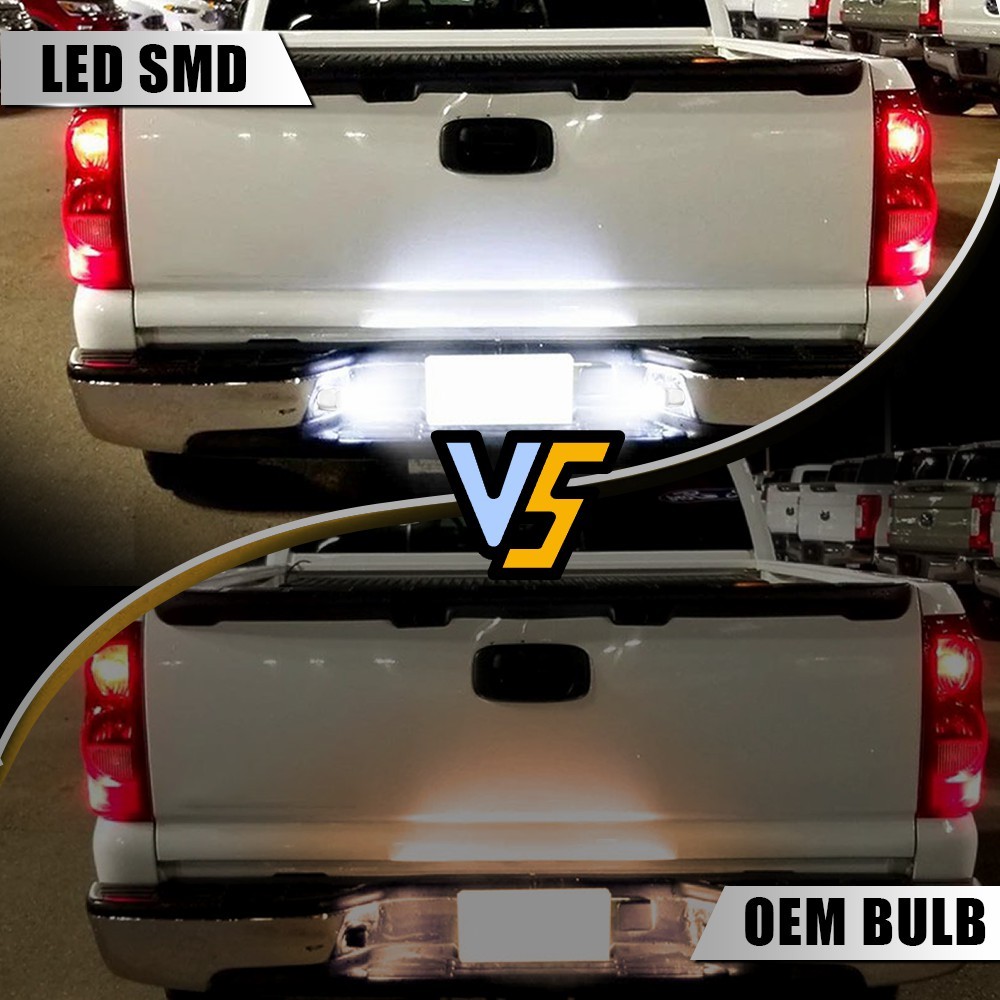 2-20x Fit Cadillac Escalade Chevy Suburban Rear License Plate Light Cover W/Bulb