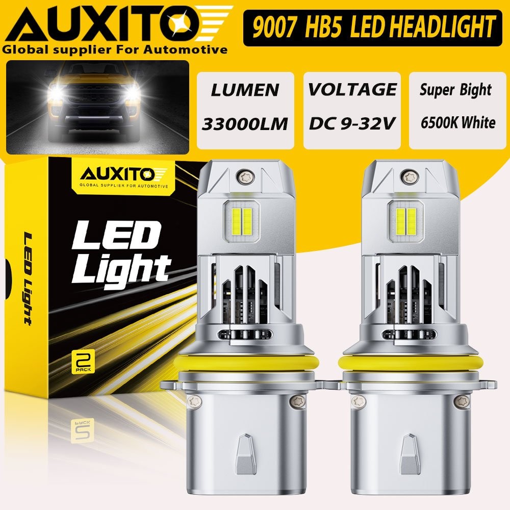 AUXITO 9007 LED Headlight Bulbs Conversion Kit High Low Beam 24000LM Super White