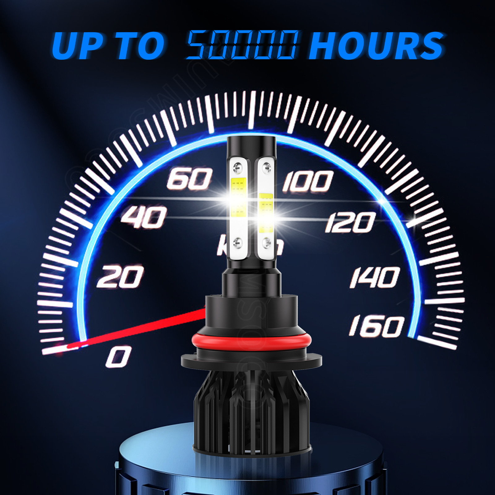 HB5 9007 Super White Combo 60000LM LED Headlight Bulbs High Low Beam Conversion