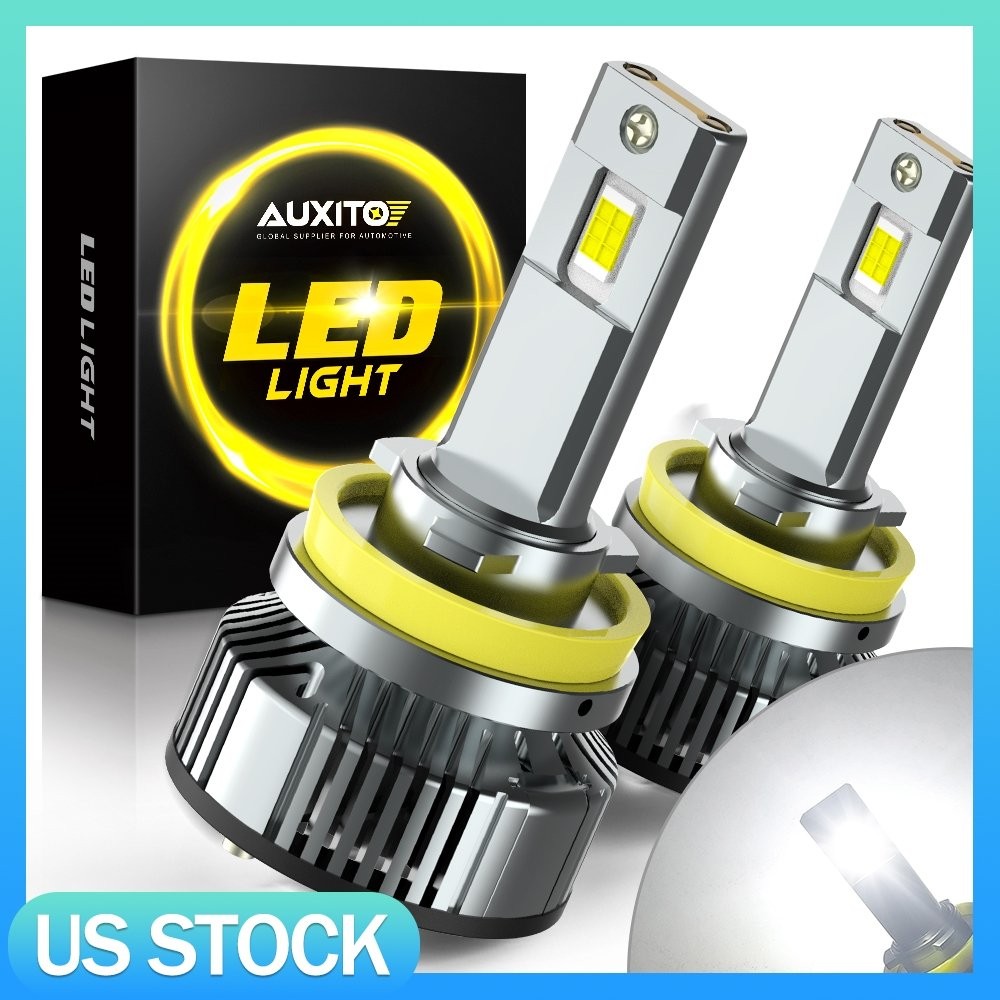 H11/H8/H16 LED Light Bulbs Low Beam 1:1 Size 400% Brighter 6500K White
