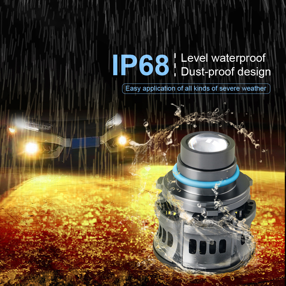 2X H7 LED Laser Headlight Bulb Automotive Projector Auto Fog Light Len Lamp Car
