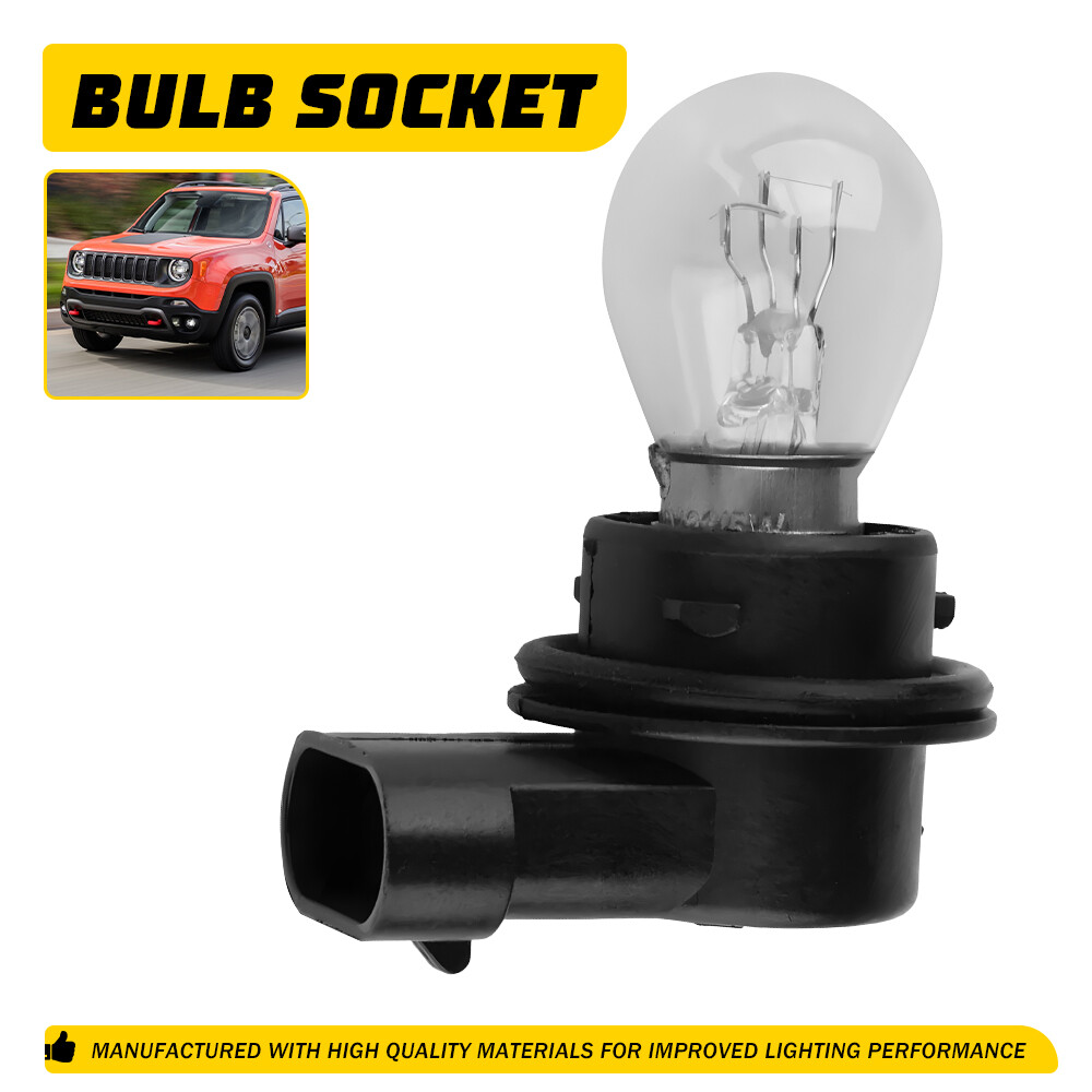 For 2014-2021 Jeep Renegade Front DRL Daytime Running Light Bulb Socket 3-Pin 2X