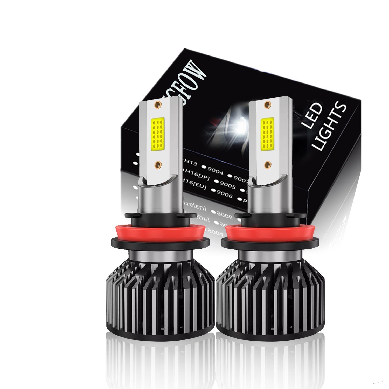 H11 LED Headlight Super Bright Bulbs Kit 10000K White 330000LM HIGH/LOW BEAM