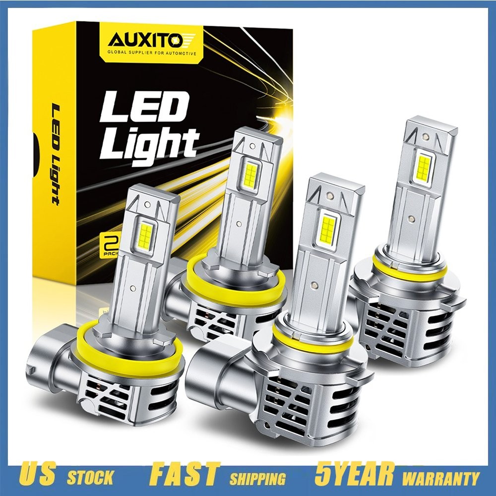 AUXITO 9005+H11 LED Headlight 120W 80000LM High/Low Beam 6500K Bulbs Kit 4-40X
