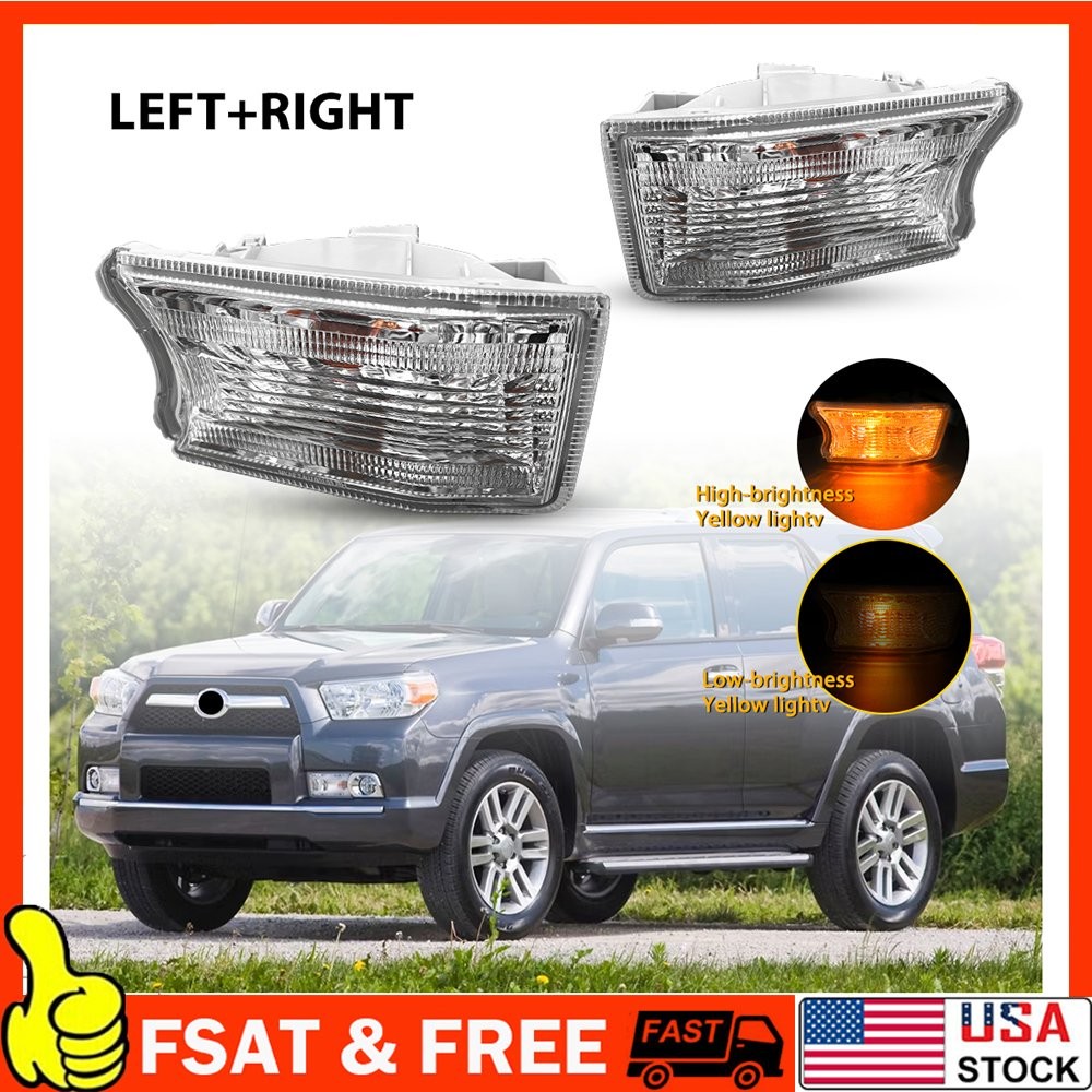 Front Left & Right Side Turn Signal Light For 2010-14 Toyota 4Runner Amber 1~10X