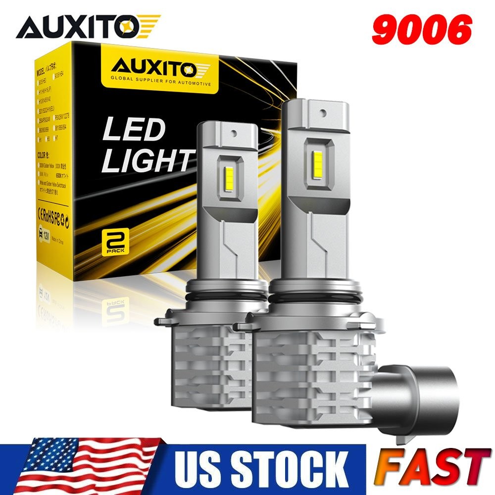 9006 LED Headlight Kit High Low Beam Bulbs Super Bright 6500K White 20000LM EAG