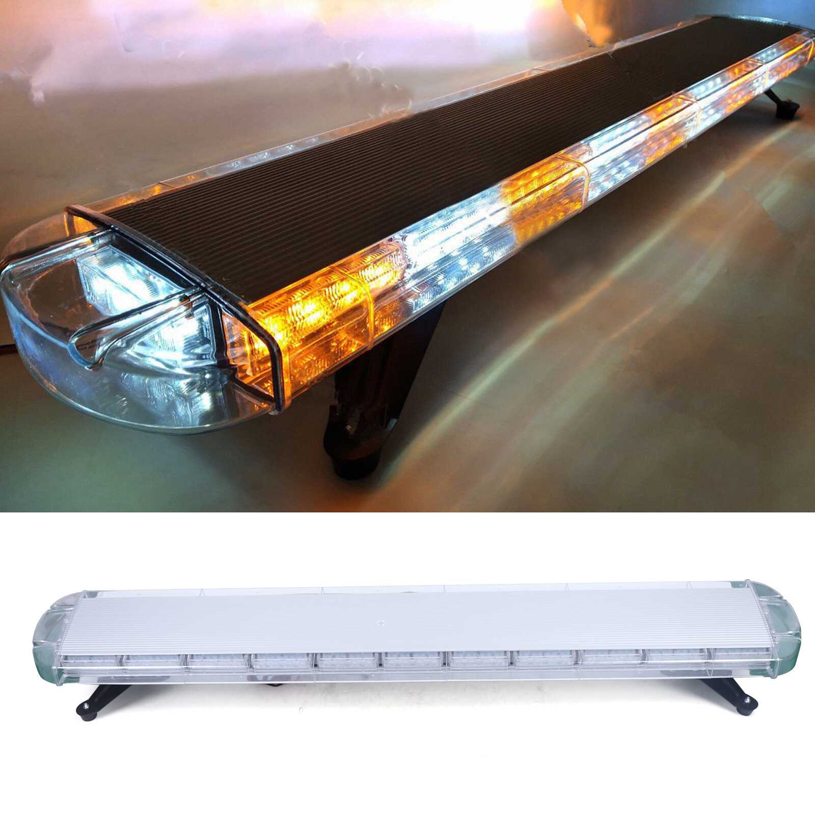 96-LED Light Emergency Beacon Warn Light Bar Tow Truck Response Strobe DC12-24V