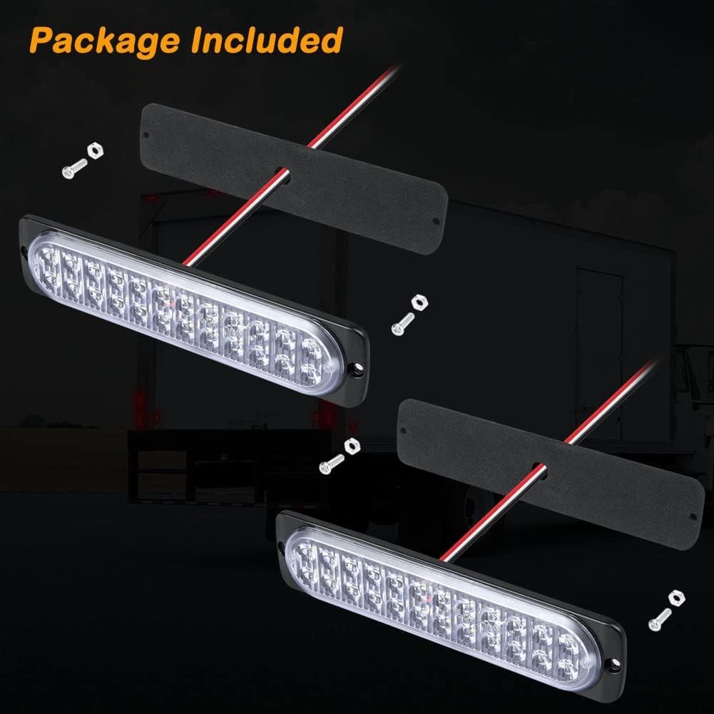 High Visibility 7.5-Inch LED Reverse Lights – Aluminum Housing, Water-Resistant