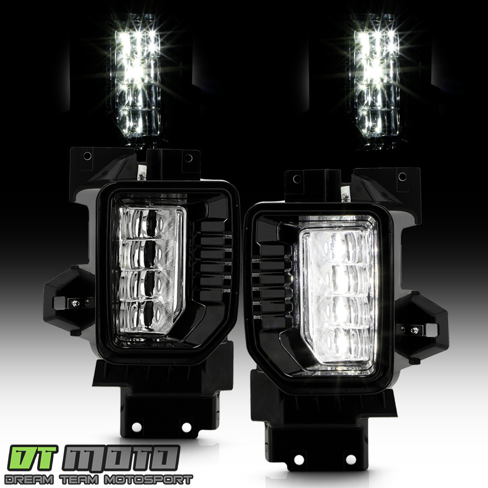2020-2023 GMC Sierra 2500HD 3500HD LED Bumper Fog Lights Driving Lamps w/ Switch