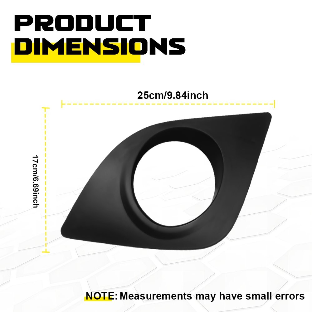 Front Left+Right Bumper Fog Lamp Bezel Cover For 2014 15 16 Toyota Corolla 2-10X