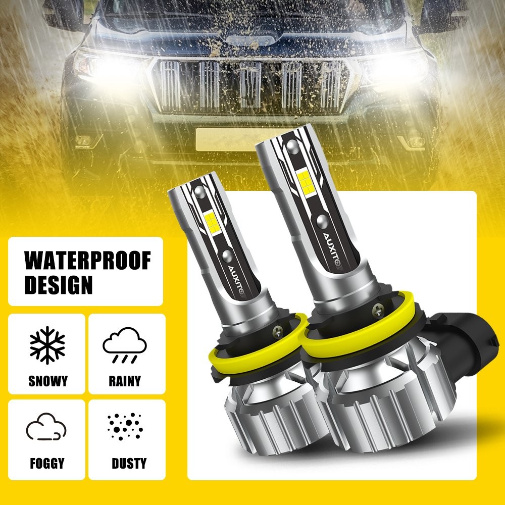 H11 Fog Light DRL LED Headlight Bulbs Kit High Low Beam 6500K White 100W AUXITO