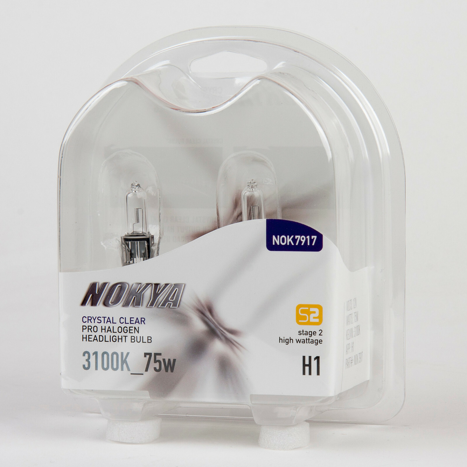 Nokya Clear 3100K H1 High Wattage Headlight Bulbs 75W (Stage 2) – NOK7917