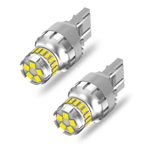 AUTOONE 7443 7440 Signal Backup Reverse Tail Turn LED Light Bulb white 2Pcs