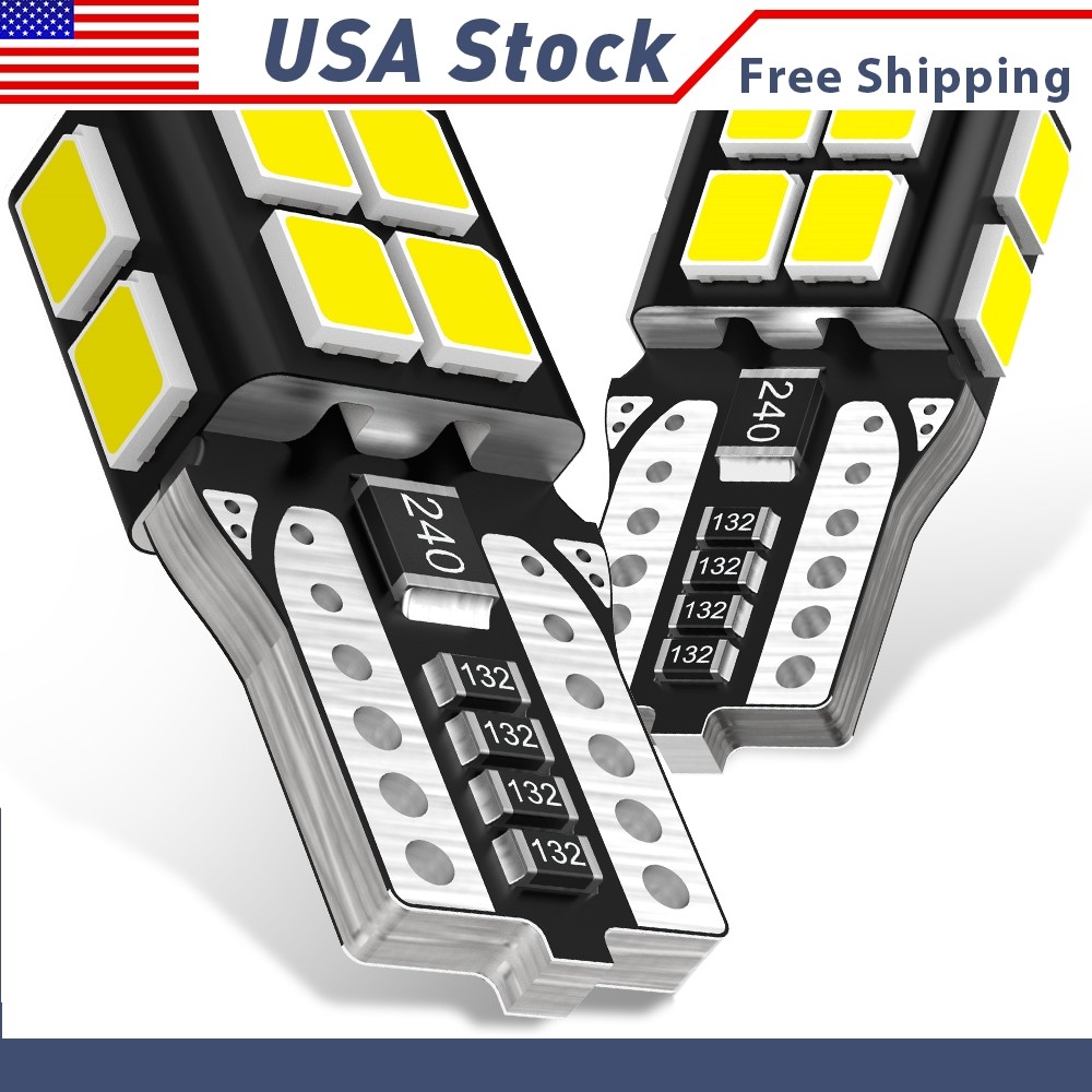CANBUS T10 168 194 W5W License LED Plate Car Light Interior Bulbs White 2/4x P