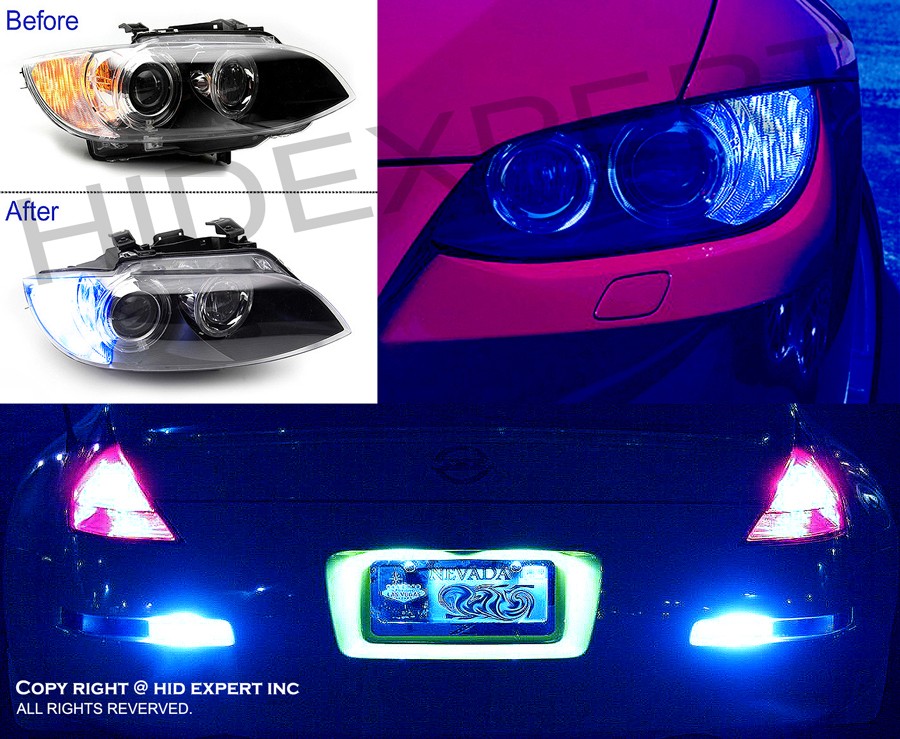 x4 pc 1157 1016 12 SMDs LED Blue Replace Fit Front Side Marker Light Bulbs U164