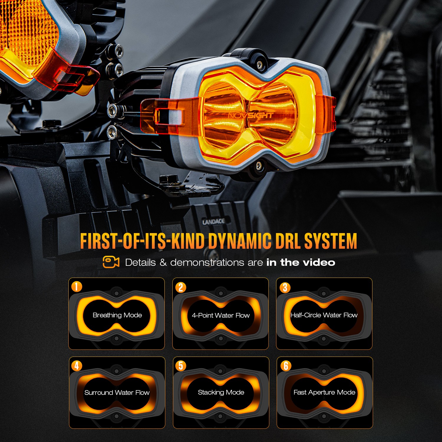 NOVSIGHT 2x 2inch LED Pods Work Light Spot Beam Driving Lamp For Offroad ATV UTV