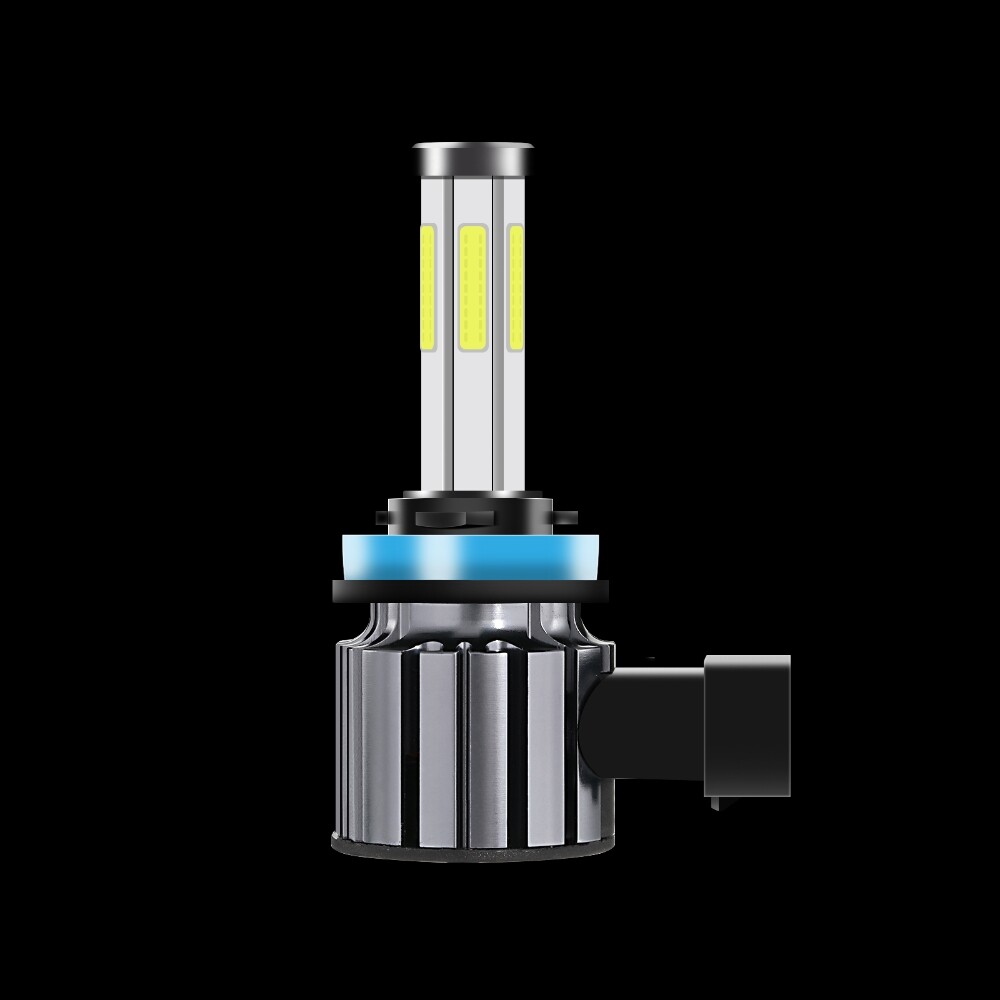 6-Side H11 H9 LED Headlight Super Bright Bulbs Kit 360000LM HIGH/LOW Beam 6000K