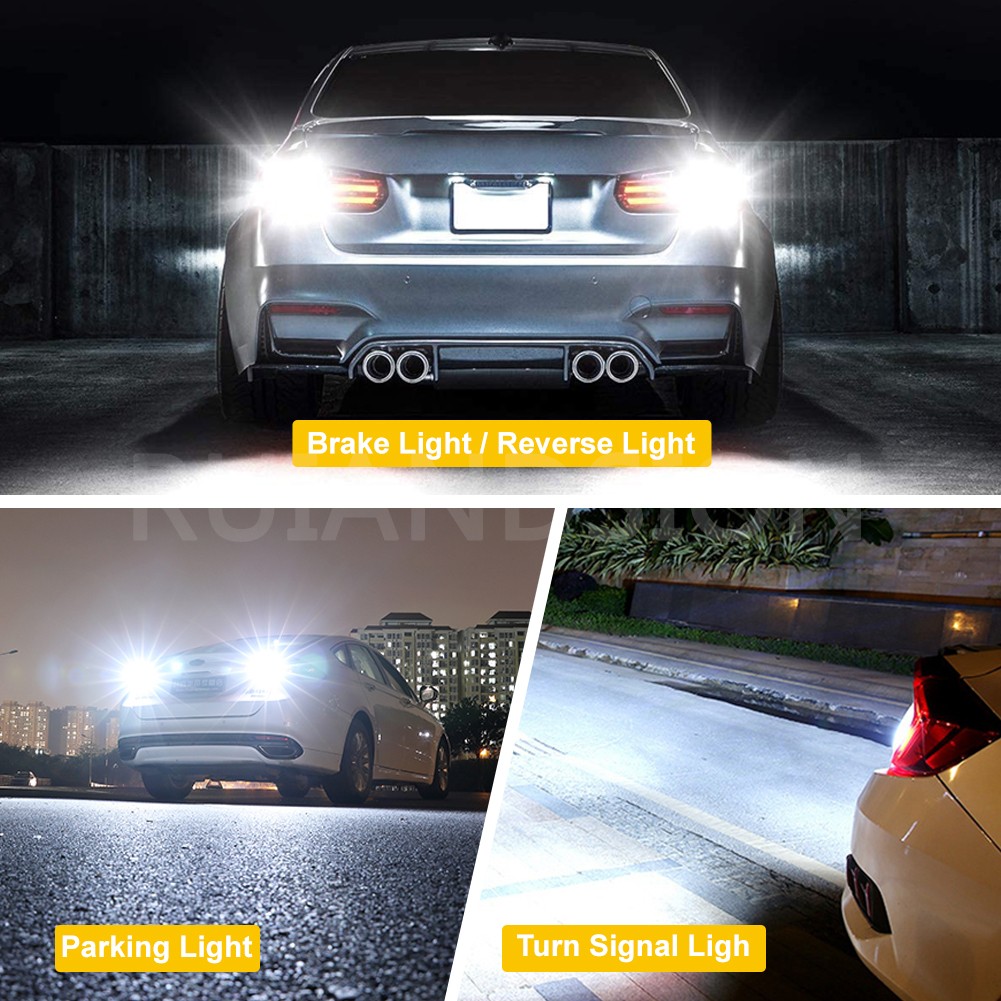 Ruiandsion BA15D LED Bulb 540LM 6000K White 27SMD For Car Boat RV Interior Light